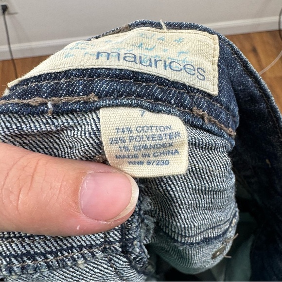 Maurices Long Denim Maxi Skirt No Slit Size 7 - Picture 4 of 4